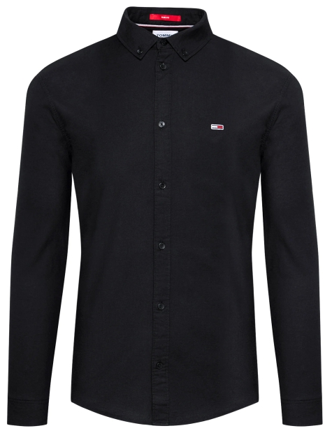 Мужская рубашка Tommy Hilfiger Tommy Jeans с логотипом 1159809537 (Черный, M)