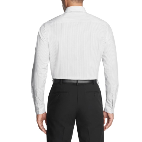 Мужская рубашка Slim Fit Calvin Klein в полоску 1159825544 (Серый XXL)