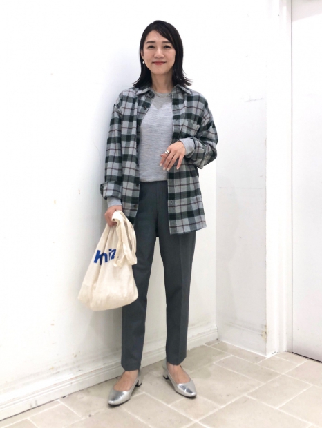 Фланелевая рубашка UNIQLO в клетку 1159829422 (Серый 3XL)
