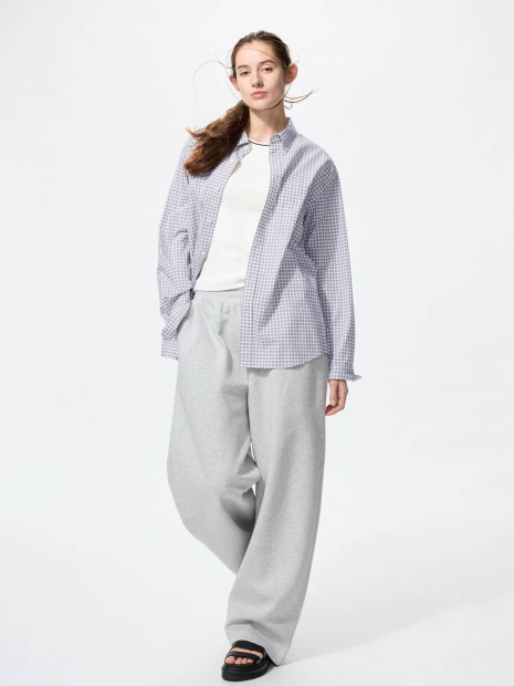Стильна сорочка у клітинку UNIQLO 1159834881 (Білий M)