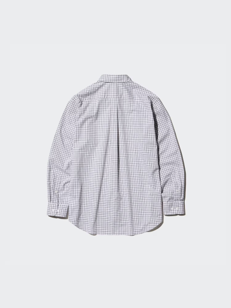 Стильна сорочка у клітинку UNIQLO 1159834881 (Білий M)