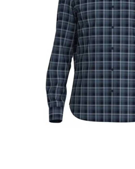 Мужская рубашка в клетку BOSS by Hugo Boss 1159836447 (Синий XL)