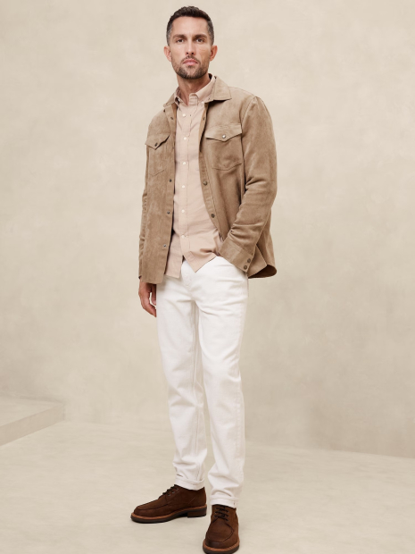 Мужская рубашка  Banana Republic 1159837376 (Бежевый XL)