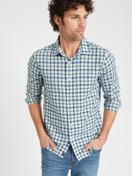Классическая мужская рубашка BANANA REPUBLIC 1159757450 (Голубой, XL)