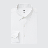 Рубашка UNIQLO облегающего кроя с технологией Easy Care 1159783058 (Белый, 3XL)