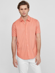 Мужская рубашка с коротким рукавом Guess тенниска 1159783302 (Оранжевый, L)
