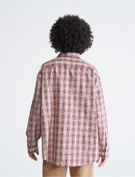 Мужская клетчатая рубашка Calvin Klein 1159783678 (Красный, XS)