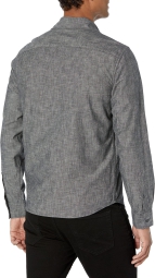 Мужская рубашка из шамбре GAP 1159794023 (Серый, S)
