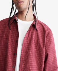 Мужская клетчатая рубашка Calvin Klein 1159799898 (Красный, XS)