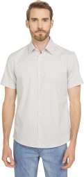 Мужская рубашка Michael Kors с принтом 1159806507 (Серый, S)