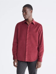 Чоловіча вельветова сорочка Calvin Klein 1159808231 (червоний, XXL) 1159808231 (червоний, XXL)