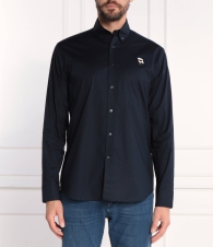 Мужская рубашка Karl Lagerfeld Paris с логотипом 1159808960 (Синий, XXL)