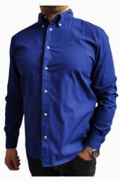 Мужская рубашка Tommy Hilfiger с логотипом 1159809510 (Синий, XXL)