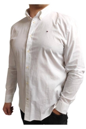 Мужская рубашка Tommy Hilfiger с логотипом 1159809516 (Белый, L)