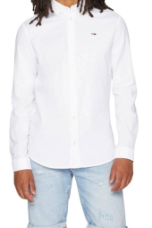 Мужская рубашка Tommy Hilfiger Tommy Jeans с логотипом 1159809524 (Белый, XXL)