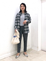 Фланелевая рубашка UNIQLO в клетку 1159829422 (Серый 3XL)