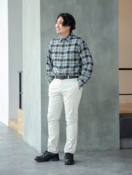 Фланелевая рубашка UNIQLO в клетку 1159829422 (Серый 3XL)