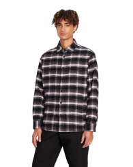 Фланелева сорочка Armani Exchange з принтом 1159834375 (Сірий S)