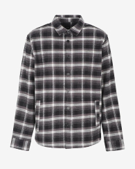 Фланелева сорочка Armani Exchange з принтом 1159834375 (Сірий S)
