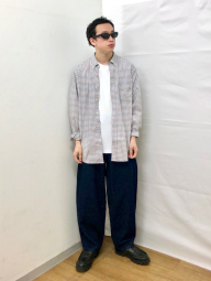 Стильна сорочка у клітинку UNIQLO 1159834881 (Білий M)