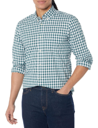 Мужская рубашка GAP в клетку 1159837544 (Зеленый XXL)