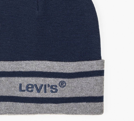 Шапка Levi's с вышитым логотипом 1159798982 (Синий, One size)