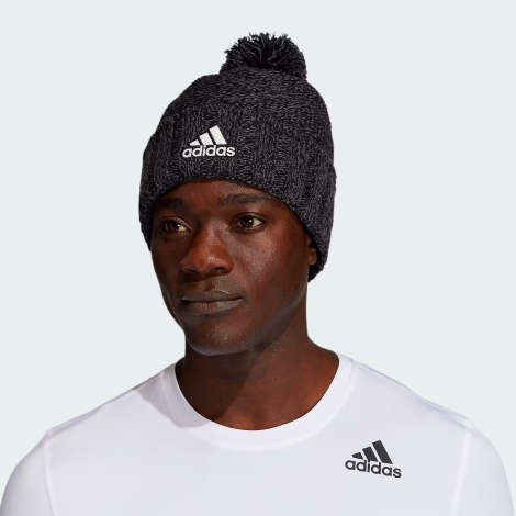 Тепла та м'яка шапка з логотипом Adidas 1159811543 (Сірий, One size)