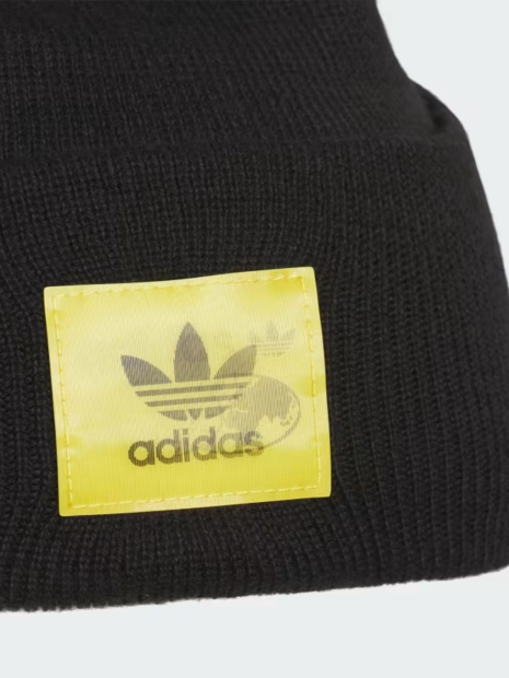 В'язана шапка-біні Adidas з логотипом 1159823352 (Чорний One size)