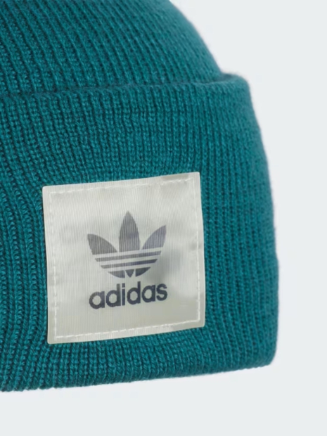 В'язана шапка-біні Adidas з логотипом 1159823357 (Зелений One size)