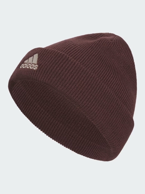 В'язана шапка-біні Adidas з логотипом 1159823370 (Коричневий One size)