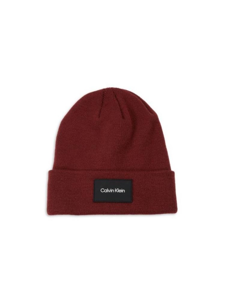 Стильна шапка-біні Calvin Klein із логотипом 1159828956 (Бордовий One size)