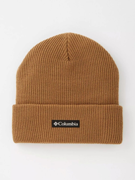 Вязаная шапка бини Columbia с логотипом 1159832986 (Коричневый One size)