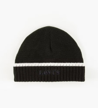 Мужская шапка - бини Levi's с логотипом 1159770984 (Черный, One size)