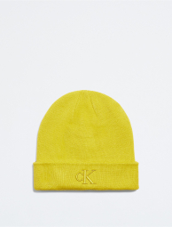 Мужская шапка-бини Calvin Klein с логотипом 1159772897 (Желтый, One size)