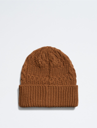Вязаная шапка-бини Calvin Klein 1159775322 (Коричневый, One size)