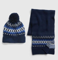 Набор GAP шапка и шарф 1159776010 (Синий, One size)