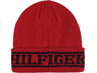 Вязаная шапка - бини Tommy Hilfiger 1159783979 (Красный, One size)