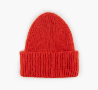 Теплая вязаная шапка Levi's с логотипом 1159788476 (Оранжевый, One size)