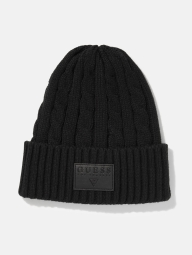 Вязаная шапка-бини Guess 1159794713 (Черный, One size)