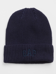 В'язана шапка GAP з логотипом 1159800001 (Білий/синій, One size)