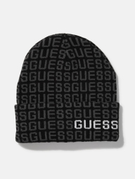 В'язана шапка-біні Guess з логотипом 1159812115 (Чорний, One size)