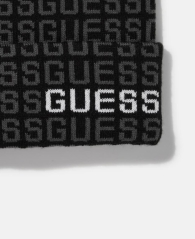 В'язана шапка-біні Guess з логотипом 1159812115 (Чорний, One size)