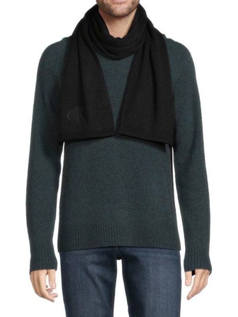 В'язаний шарф Calvin Klein 1159799254 (Чорний, One size)