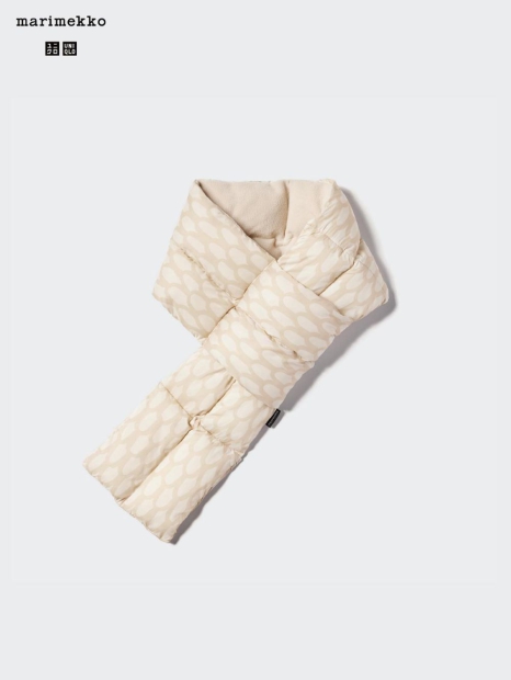 Утеплений шарф Uniqlo, що складається, з підкладкою 1159829927 (Молочний One size)