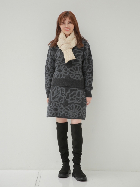 Утеплений шарф Uniqlo, що складається, з підкладкою 1159829927 (Молочний One size)