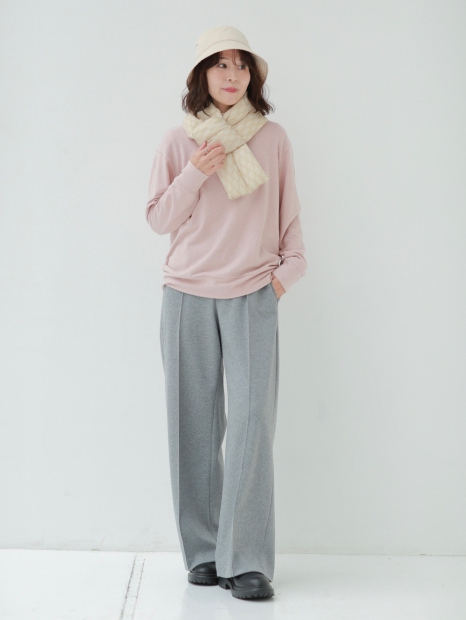 Утеплений шарф Uniqlo, що складається, з підкладкою 1159829927 (Молочний One size)