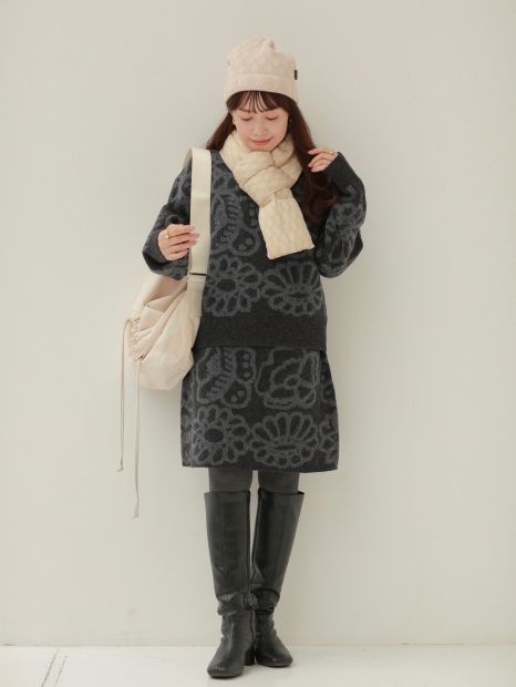 Утеплений шарф Uniqlo, що складається, з підкладкою 1159829927 (Молочний One size)