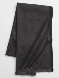 Стильный мужской шарф GAP с бахромой 1159761678 (Серый, One size)