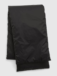 Стильный пуховый шарф GAP из гладкой ткани 1159800394 (Черный, One size)