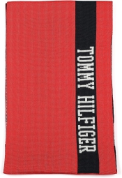 Вязаный шарф Tommy Hilfiger с логотипом 1159803482 (Красный, One size)